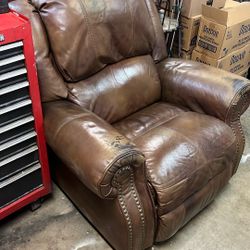 Vinyl recliner somewhere