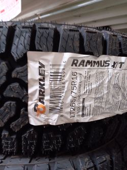 New Set of tires 265 75 16 RAMUS XT