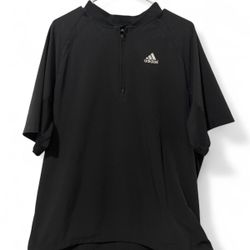Adidas Tennis Half-Zip Shirt – Black (L)
