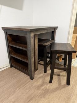 3 piece counter height kitchen island set