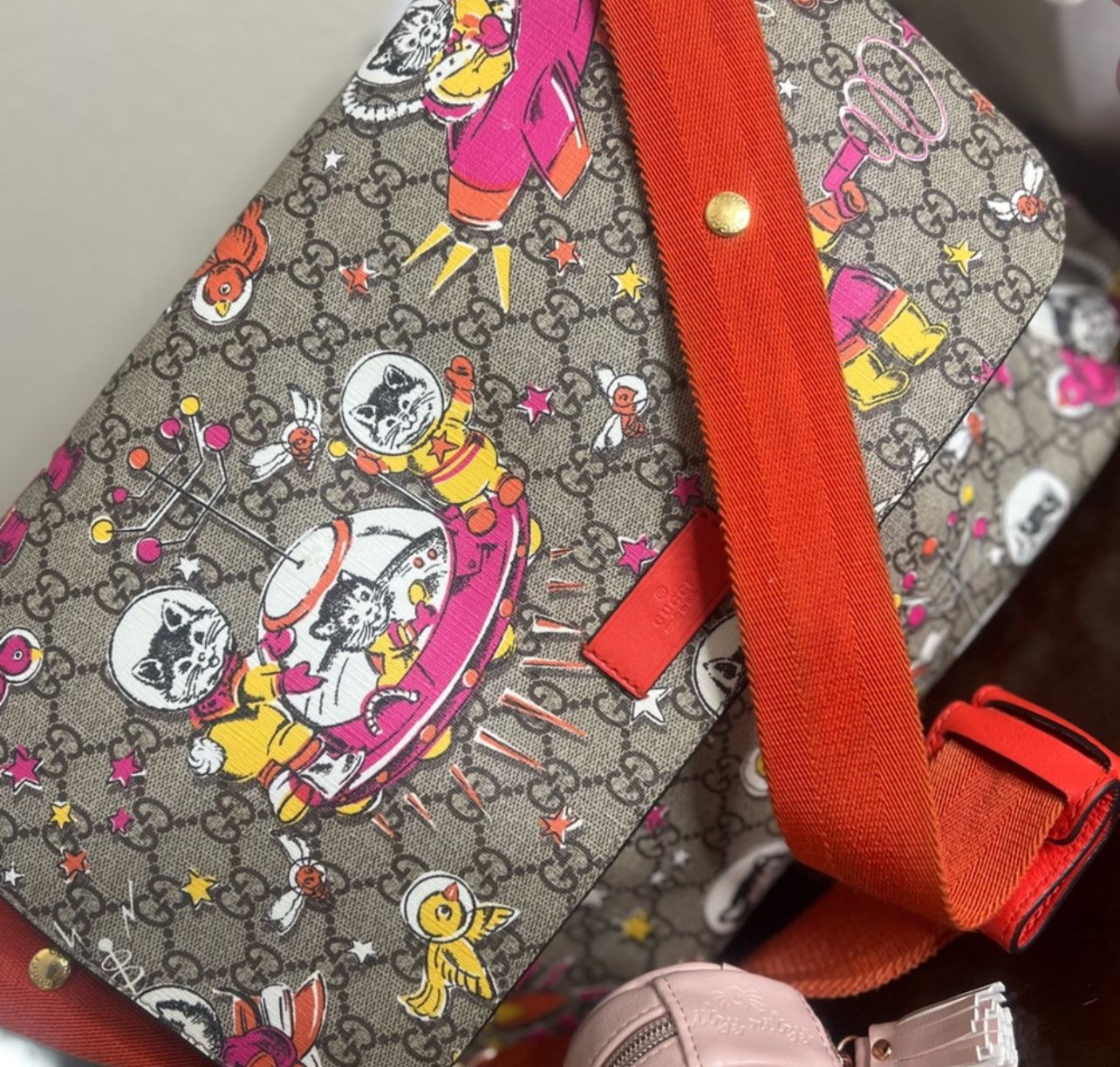 Gucci Diaper bag Limited Edition Space Cats ( original