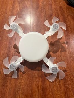 LED Ceiling Fan with Light Remote Control 3 Speeds 3 Colors 2 Timers Quiet Silent Motor E26 E27 for Living Room Bedroom (4 Head)
