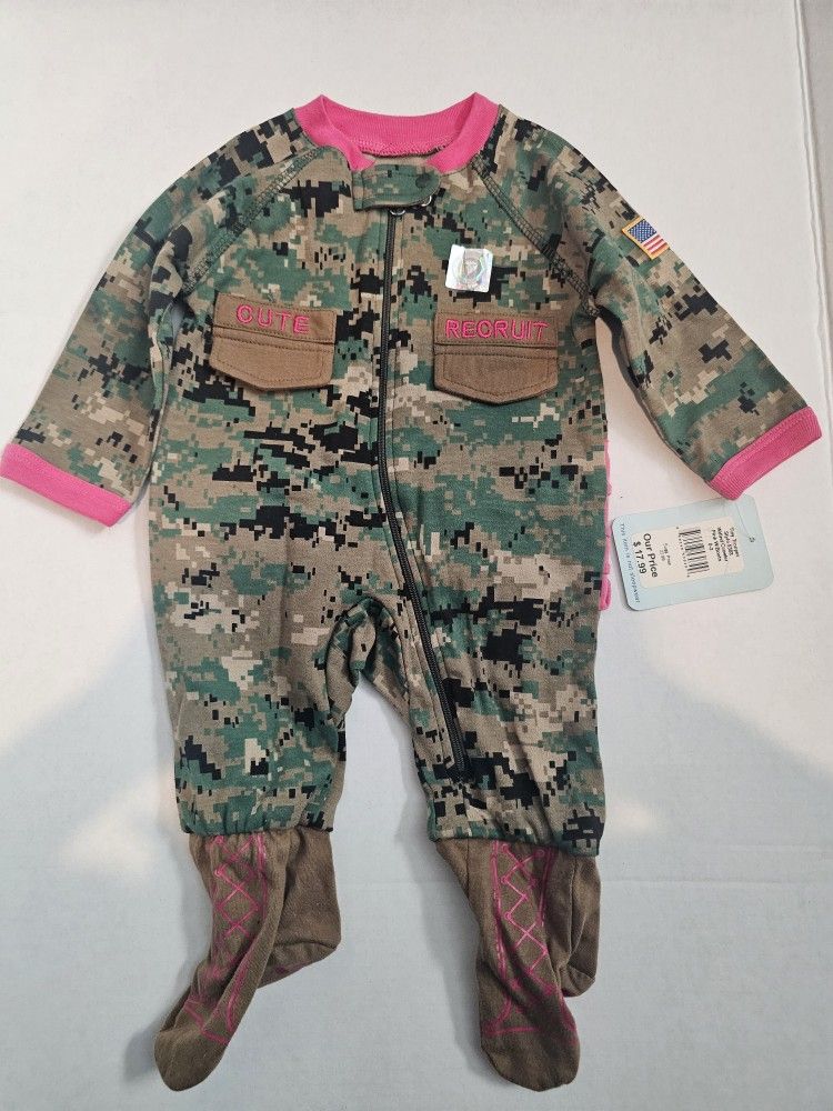 Tiny Trooper Onesie Marines