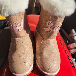 Girls JUICY COUTURE Sparkly Pink Boots 
