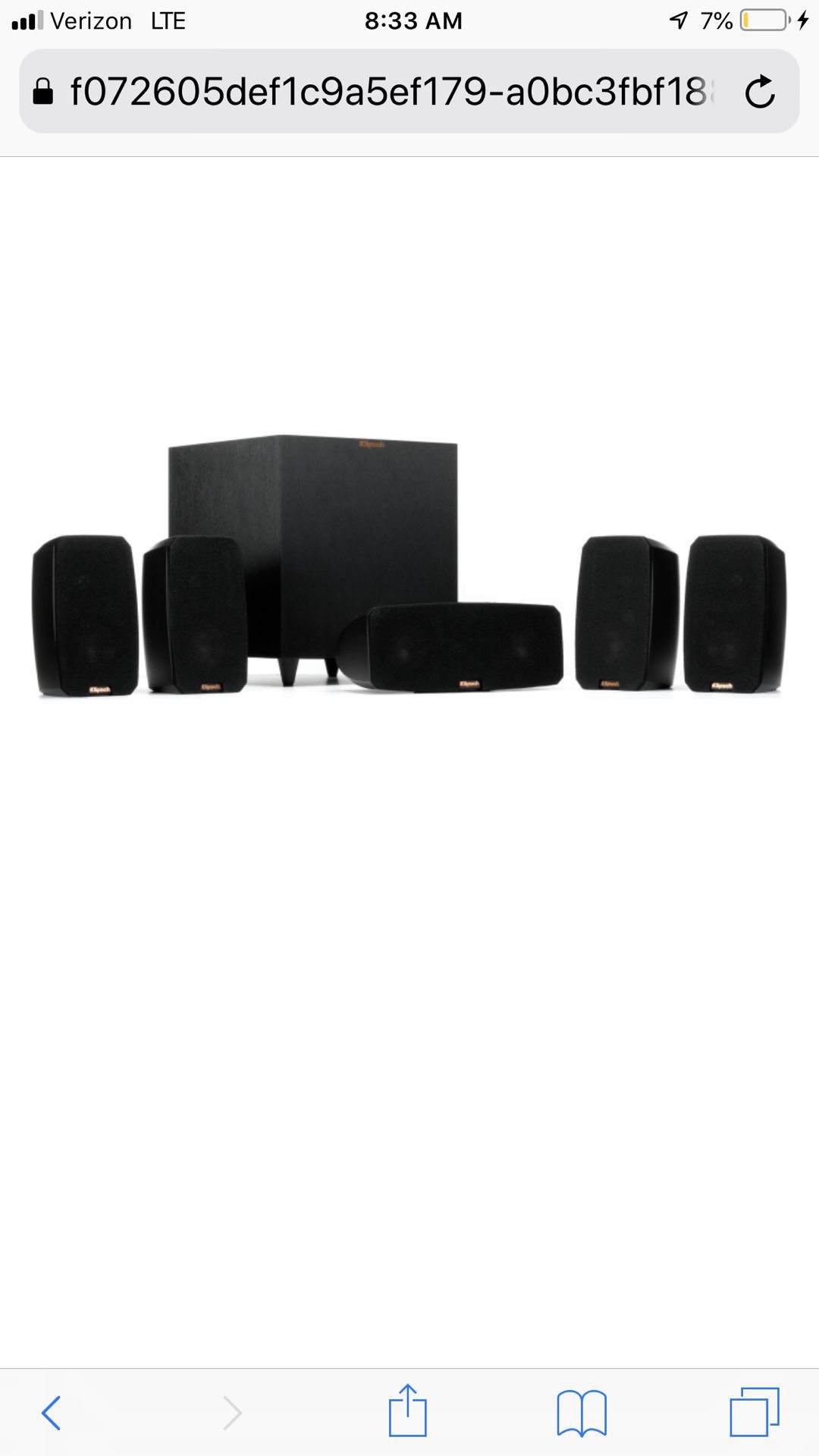 Klipsch reference home theatre package