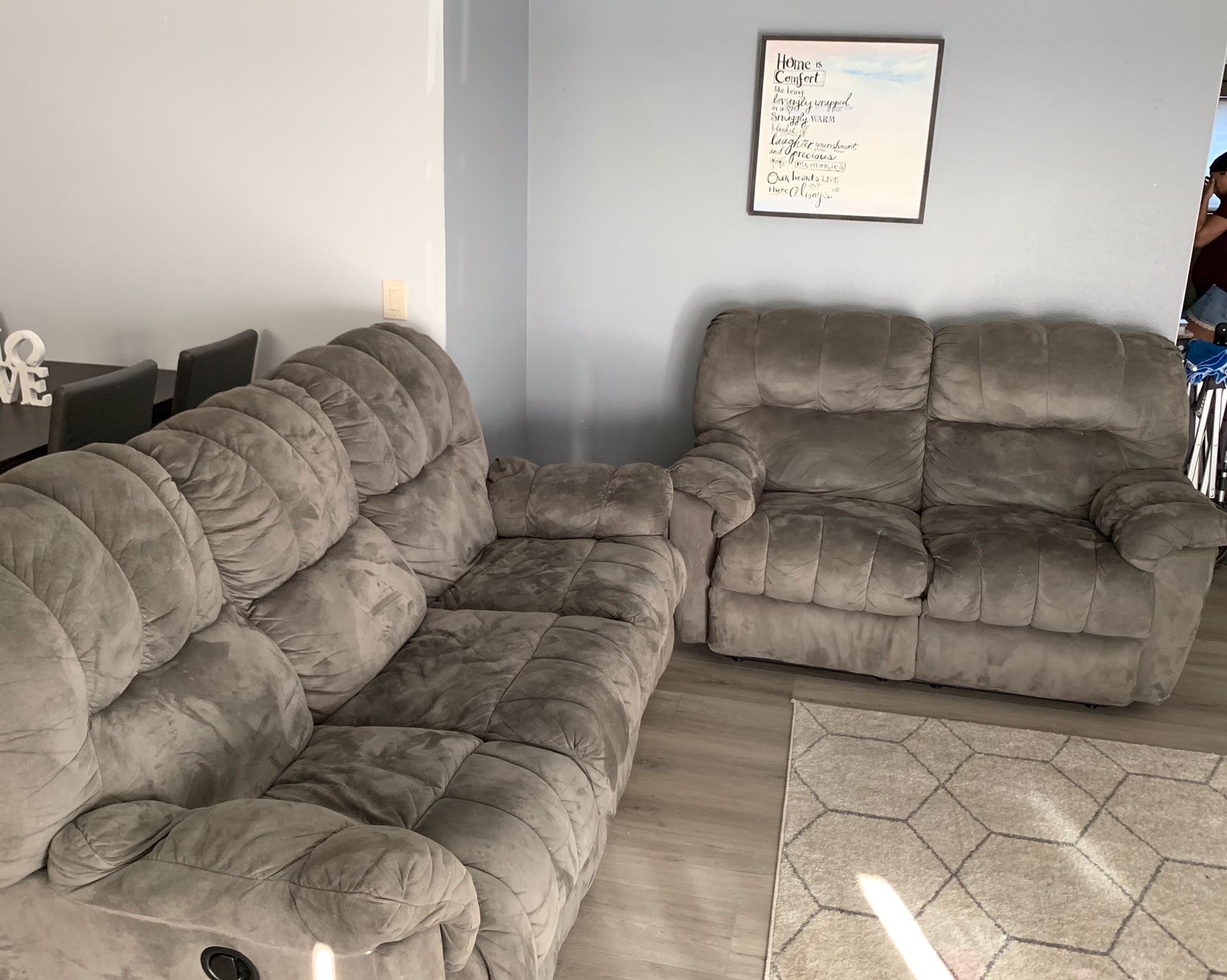 Grey Recliners from Ashley’s furniture