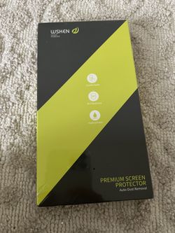 WSKEN for iPhone 14 Pro Max Screen Protector (6.7 inch),[Auto-Dust Removal] Full Coverage Screen 2.5D Edge 10s HD Tempered Glass Film with Dust Clean 