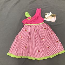NWT Youngland Cute Summer Cotton Melon Dress 5 Years 