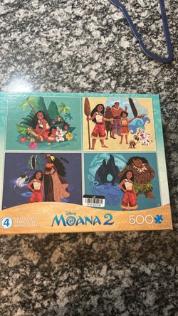 Disney Moana 2 Jigsaw Puzzle Set 4-in-1 500 Pieces