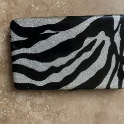 Zebra Print Hand Held Wallet 