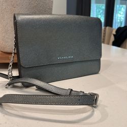 Silver Metallic Michael Kors 