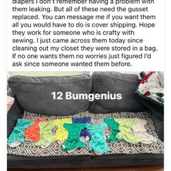 Cloth Diaper Pockets That Need Gussets Replaced 