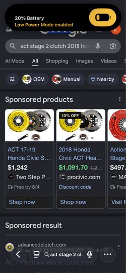 2018 civic si parts