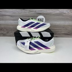 Adidas ADIZERO EVO SL White Collegiate Purple (JS4495) Authentic NEW Men’s