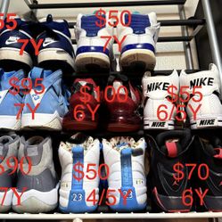 Variety Of JORDANS 4/5Y,6Y,6/5Y&7Y