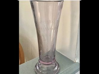 1884 Saratoga Souvenir Glass Vase Horse-Racing Sports Memorabilia