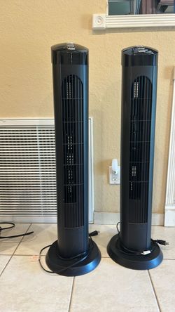 2 Tower fans and 2 heaters