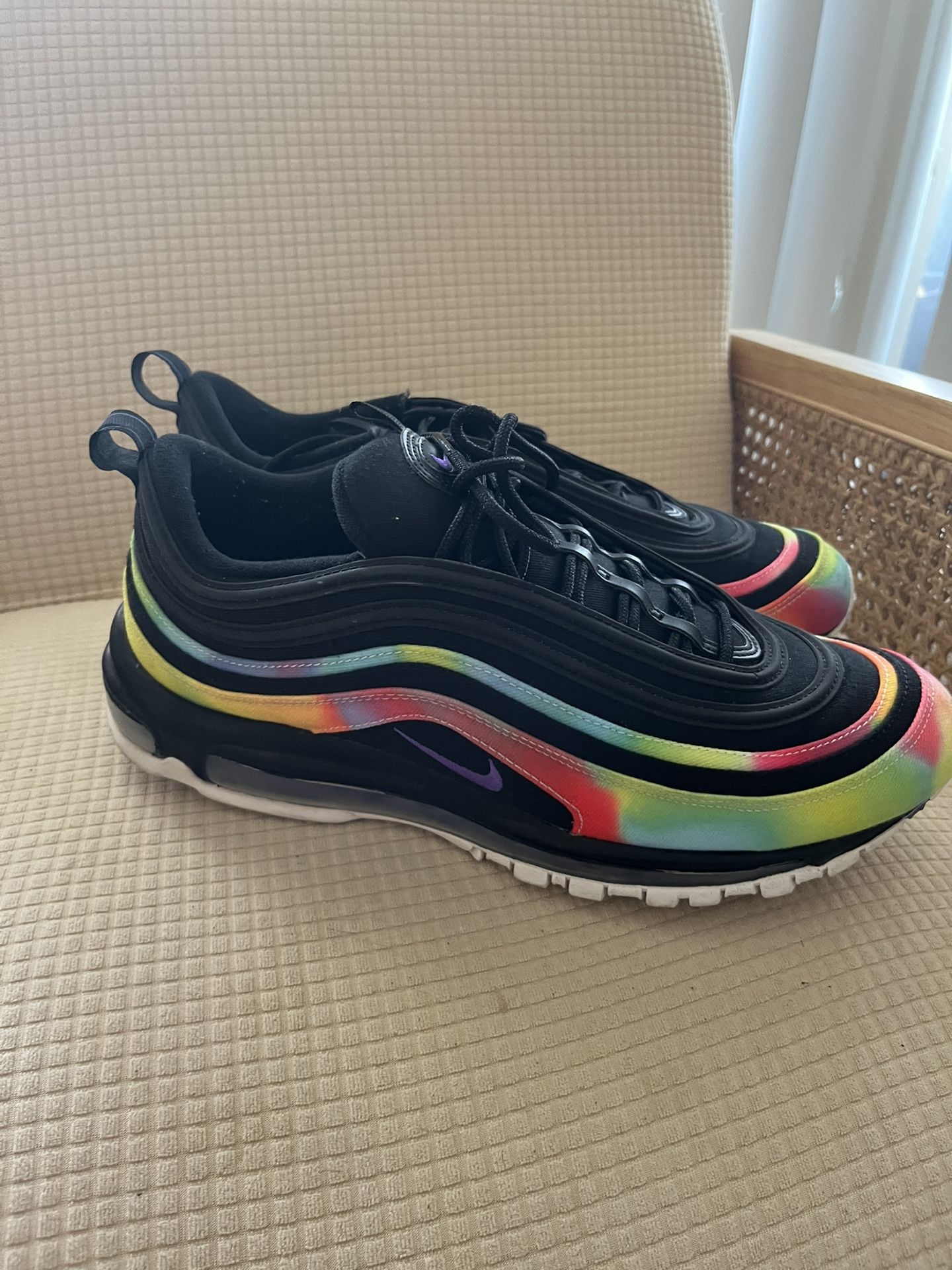 Nike Air Max 97 Tie Dye Black Sz 12 Nike Air Max 97 Tie Dye Black Sz 12