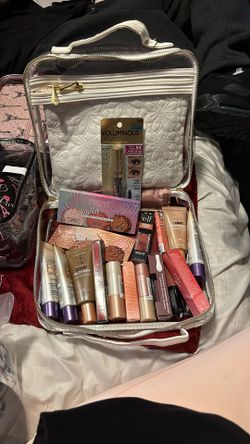 Make Up Bag And Makeup 
