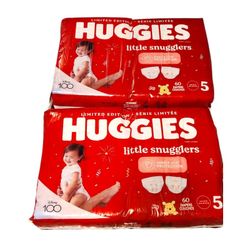 Huggies Size 5 Diapers, Little Snugglers Diapers