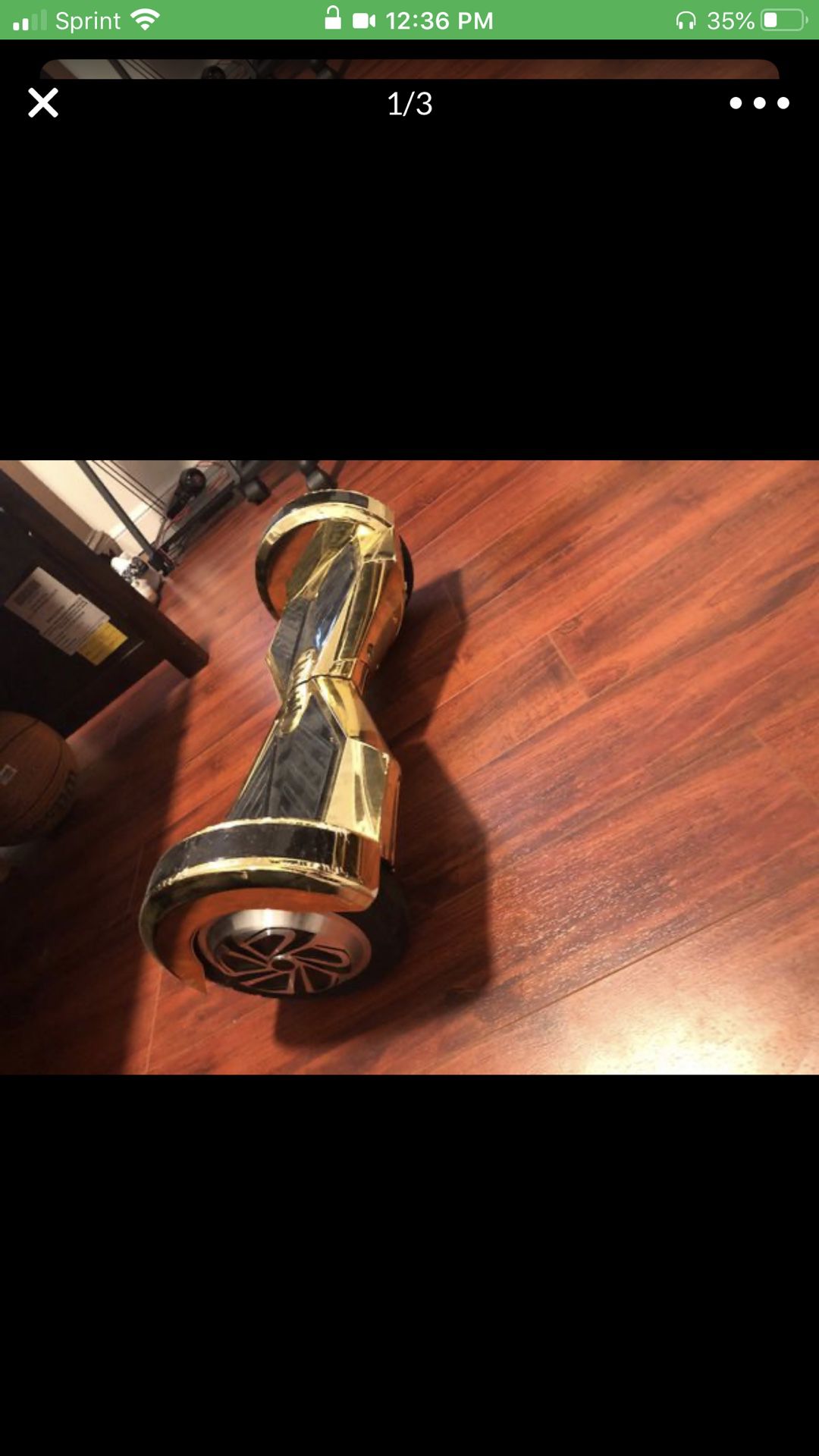 Gold hoverboard