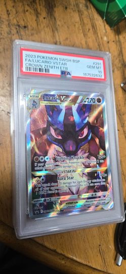 Lucario VSTAR Full Art PSA 10 Gem Mint