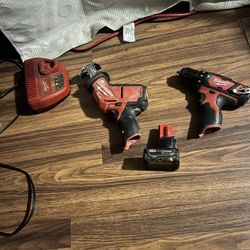 Milwaukee Hackzall, Drill, Battery, And Charger