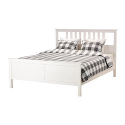 Maryanne Jones min Sophie IKEA hemnes bed frame white QUEEN for Sale in Milpitas, CA - OfferUp
