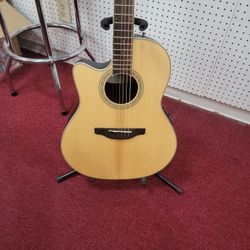 Ovation Left Handed 6 String Acoustic Electric Guitar W/ Case