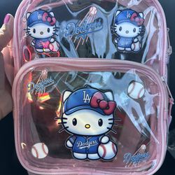 Custom Dodgers Hello Kitty Clear Crossbody