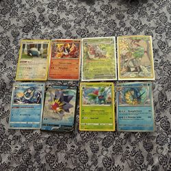8 pokemon cards gyarados starmie smeagle snorlax