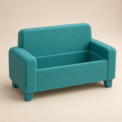 Mini Sofa Business Card Holder, 3D Printed Desk Organizer