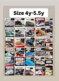 Jordan’s Nikes & more cheap sizes 4y 4.5y 5y 5.5y