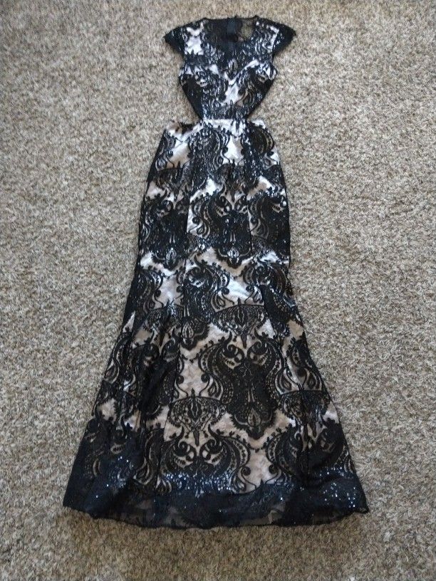 Black Sequin Dress