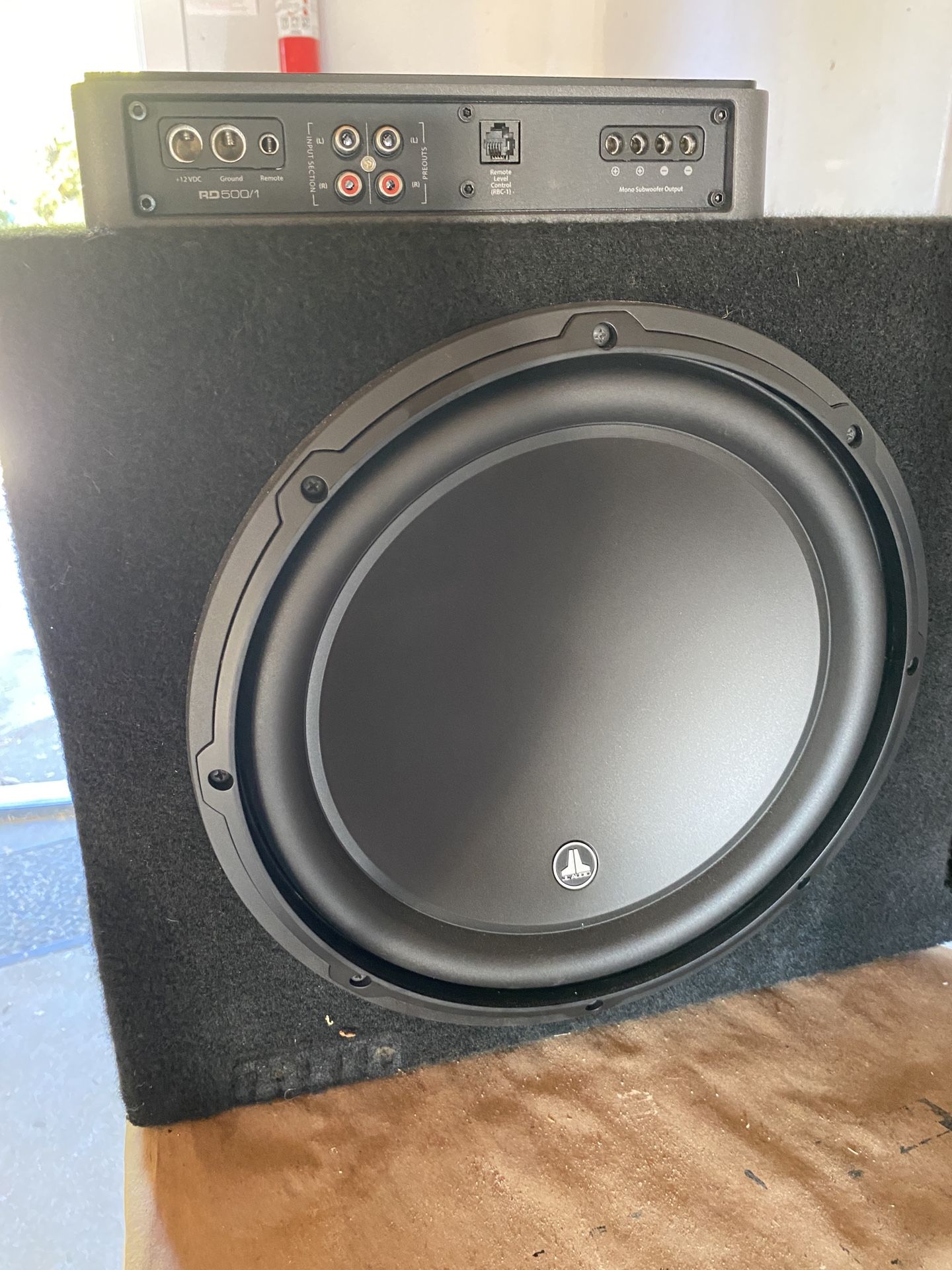 JL Audio Subwoofer and Amp