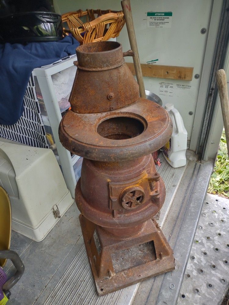 Us Railroad Cast Iron Coal Stove 