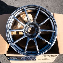 Advan RZII / 18x10 +25 / 5x114.3 / Racing Hyper Black & Ring (HBR)