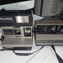 2 Vintage Polaroid Camera