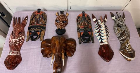 Wooden safari plaque