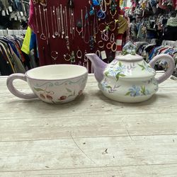 Teapot and Teacup Combo