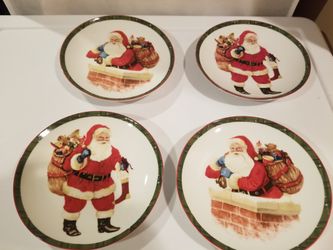 Set of Christmas plates
