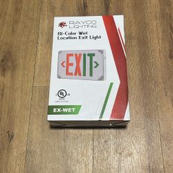  2 Color 🚨❇️ Exit Signs For Wet Locations (hardwired)