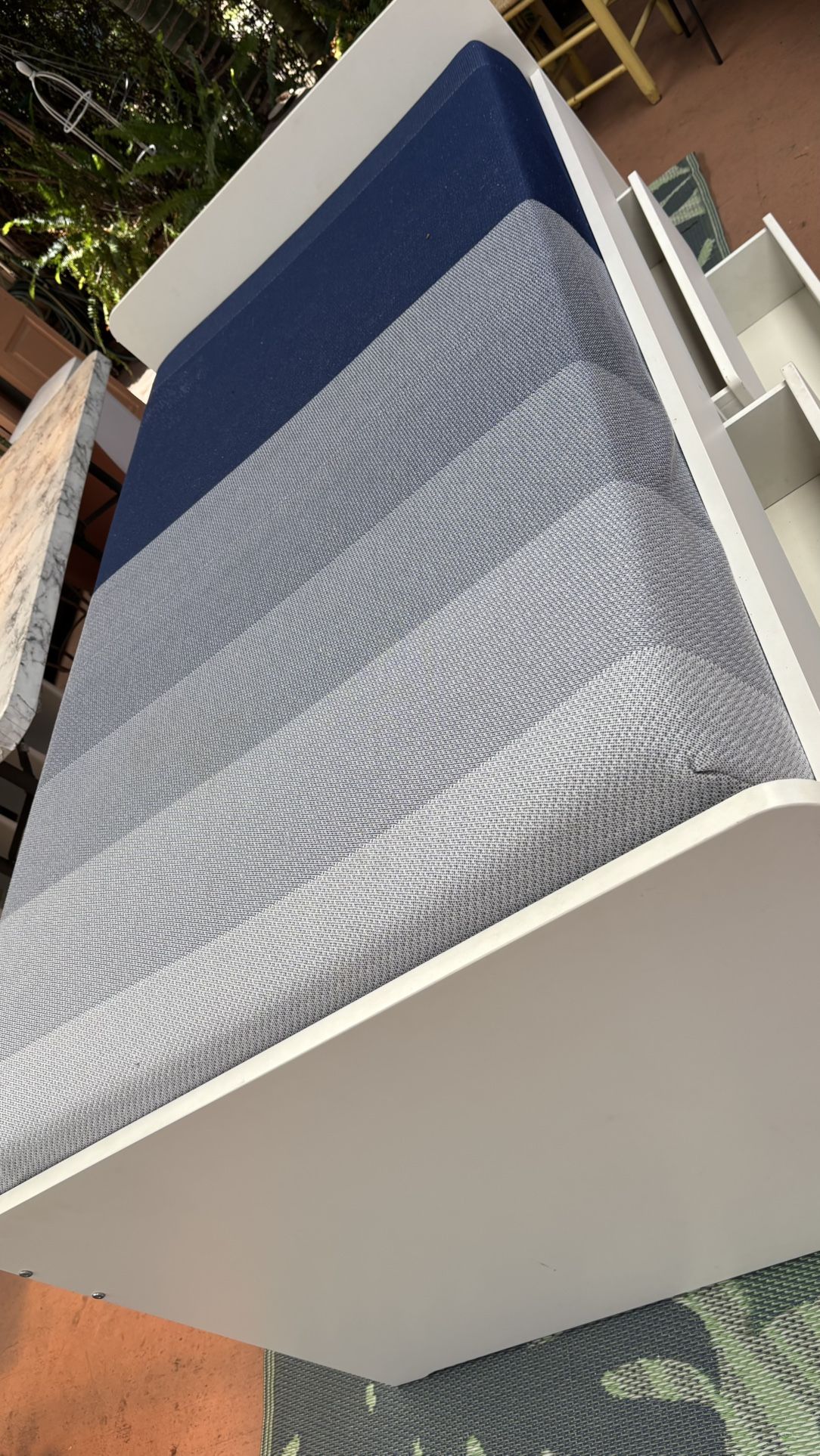 Twin Bed With Mattress White $175
