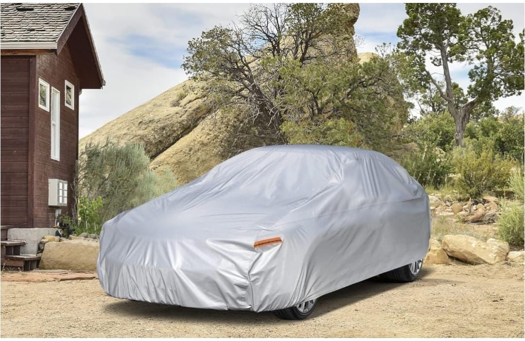 Kayme 6 Layers Car Cover Waterproof All Weather for Automobiles