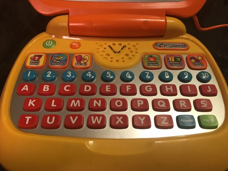 foone🏳️‍⚧️ on X: @mwichary The vtech Tote & Go Laptop. This one  interestingly has a USB port, and you can use it to load new programs onto  it. I may have to