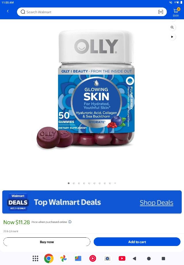 Olly Glowing Skin Mostly Full Bottle