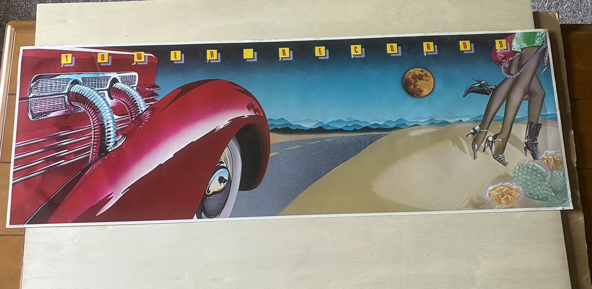 Signed/Original 1981 Tower Records Poster