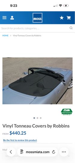 Tonneau cover for NA Miata