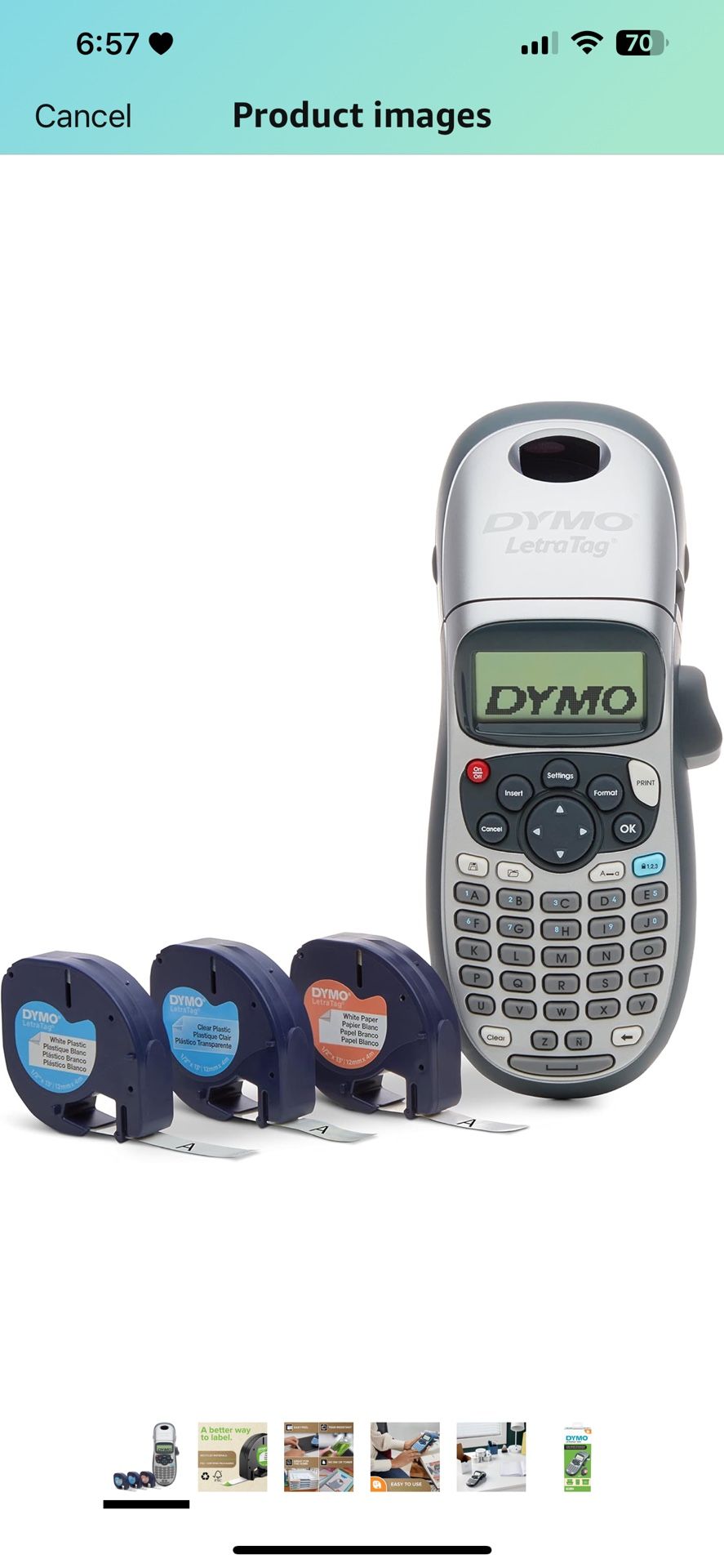 DYMO Marker with 3 Additional Labeling Tapes | LetraTag 100H