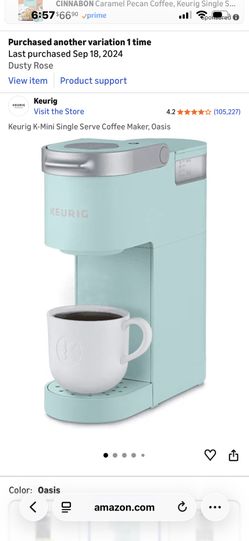 Kuerig Mini Coffee Maker K Cups Oasis Tiffany Blue Turquoise